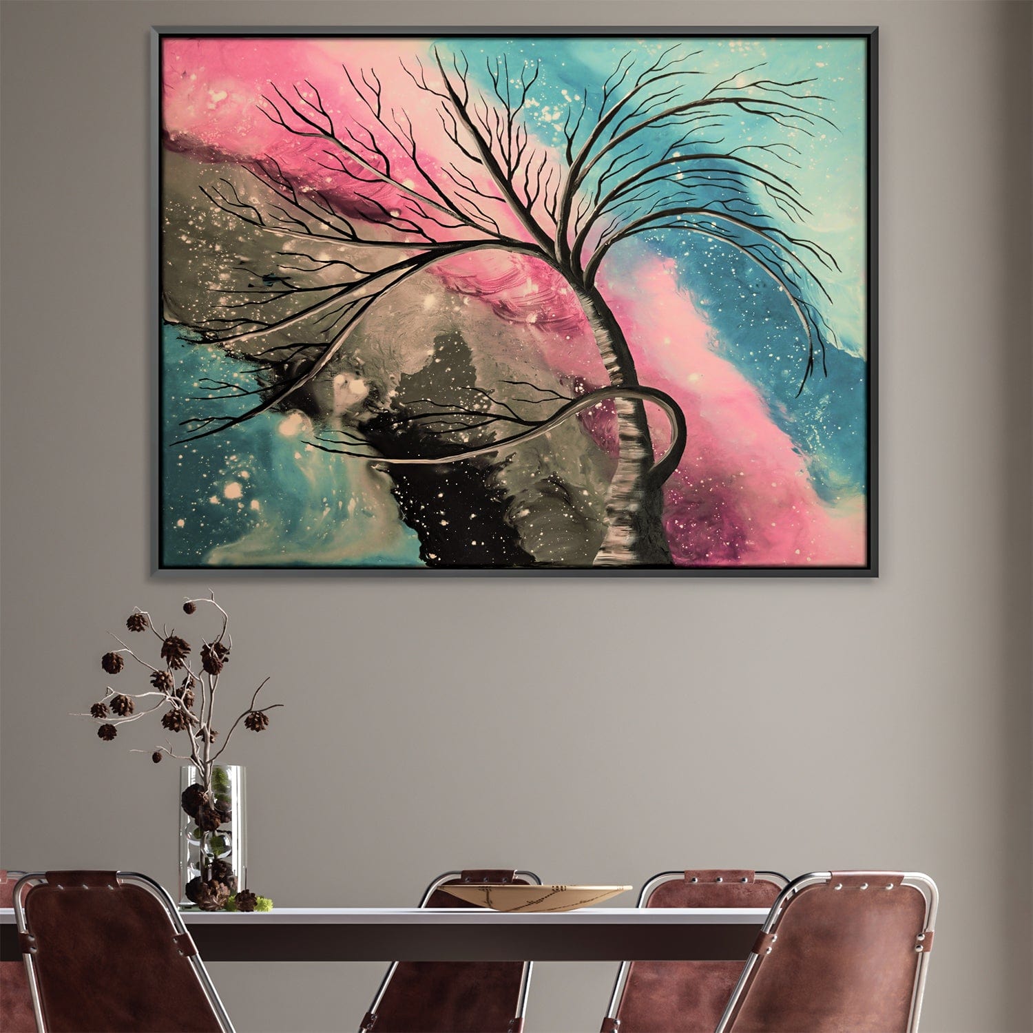 Wondrous Night II Canvas Art 45 x 30cm / Unframed Canvas Print Clock Canvas