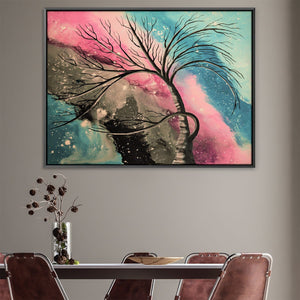 Wondrous Night II Canvas Art 45 x 30cm / Unframed Canvas Print Clock Canvas