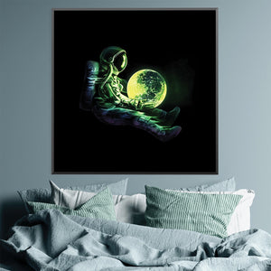 World In Your Hands Canvas Art Clock Canvas