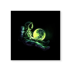 World In Your Hands Canvas Art Clock Canvas