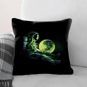 World In Your Hands Cushion Cushion Cushion Square Clock Canvas