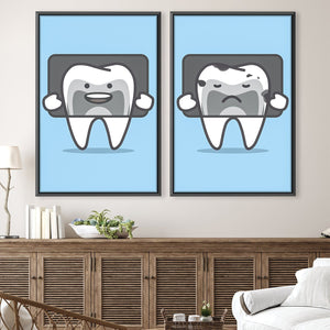 Xray Tooth Canvas Art Clock Canvas