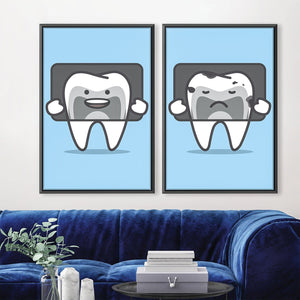 Xray Tooth Canvas Art Clock Canvas