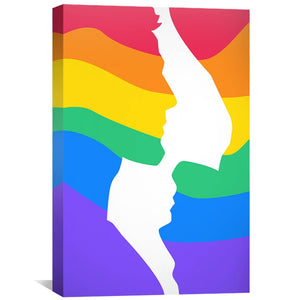 Yang and Yang Canvas Art 30 x 45cm / Unframed Canvas Print Clock Canvas