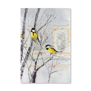 Yellow Companions Oil Painting Oil Clock Canvas