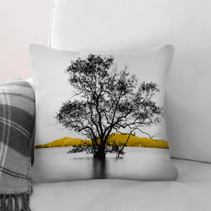 Yellow Splash B Cushion Cushion Cushion Square Clock Canvas