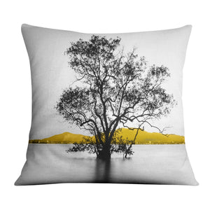 Yellow Splash B Cushion Cushion Cushion Square Clock Canvas