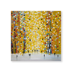 Yellow Sunset Canvas Art Clock Canvas