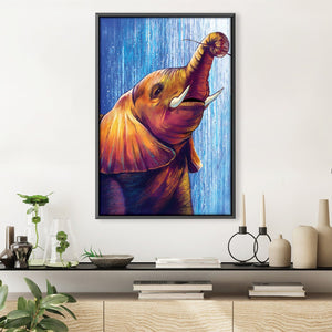 Young Elephant Canvas Art 30 x 45cm / Unframed Canvas Print Clock Canvas