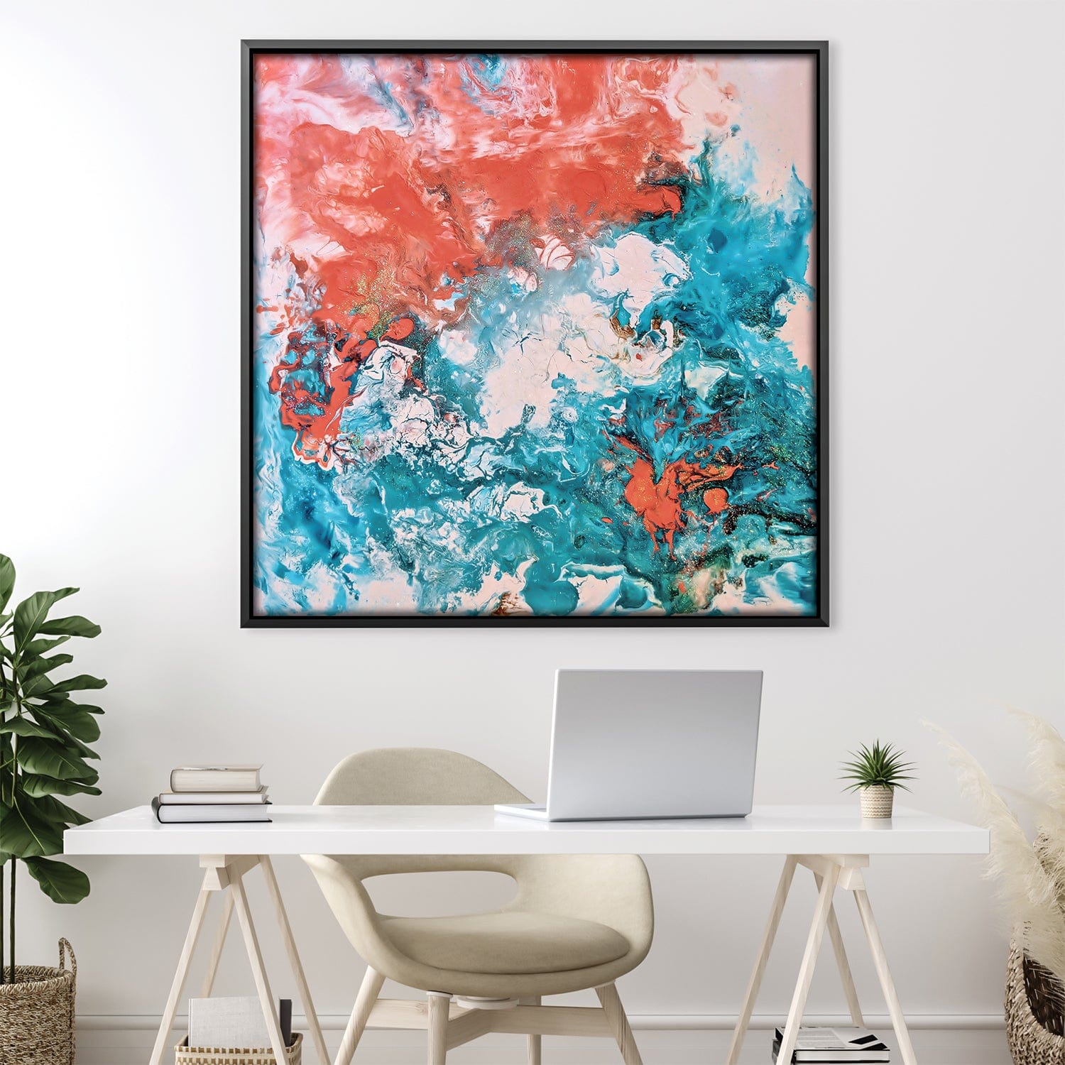 Your Embrace Canvas Art 30 x 30cm / Unframed Canvas Print Clock Canvas