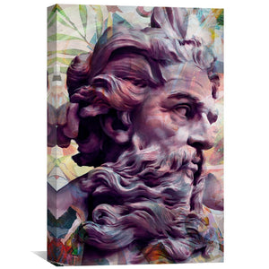 Zeus Canvas Art Clock Canvas