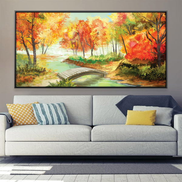 Autumn Bridge Canvas