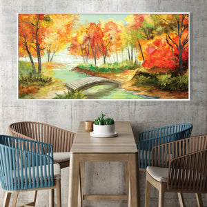 Autumn Bridge Canvas