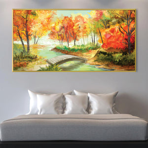 Autumn Bridge Canvas