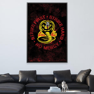 Cobra Kai Circle Canvas