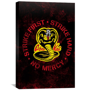 Cobra Kai Circle Canvas