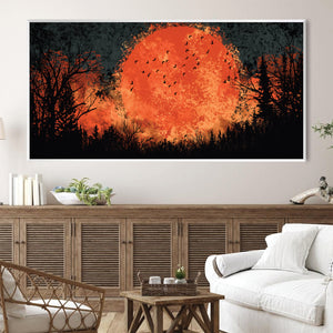 Flaming Dusk Canvas