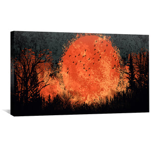 Flaming Dusk Canvas