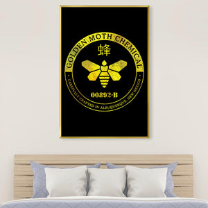 Golden Moth Chemical Canvas