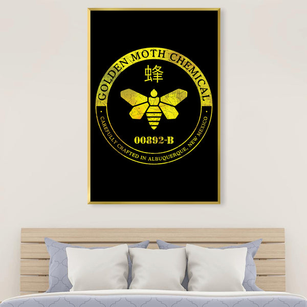 Golden Moth Chemical Canvas