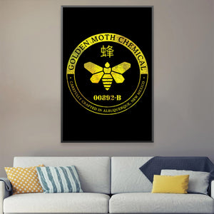 Golden Moth Chemical Canvas