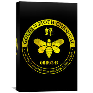 Golden Moth Chemical Canvas