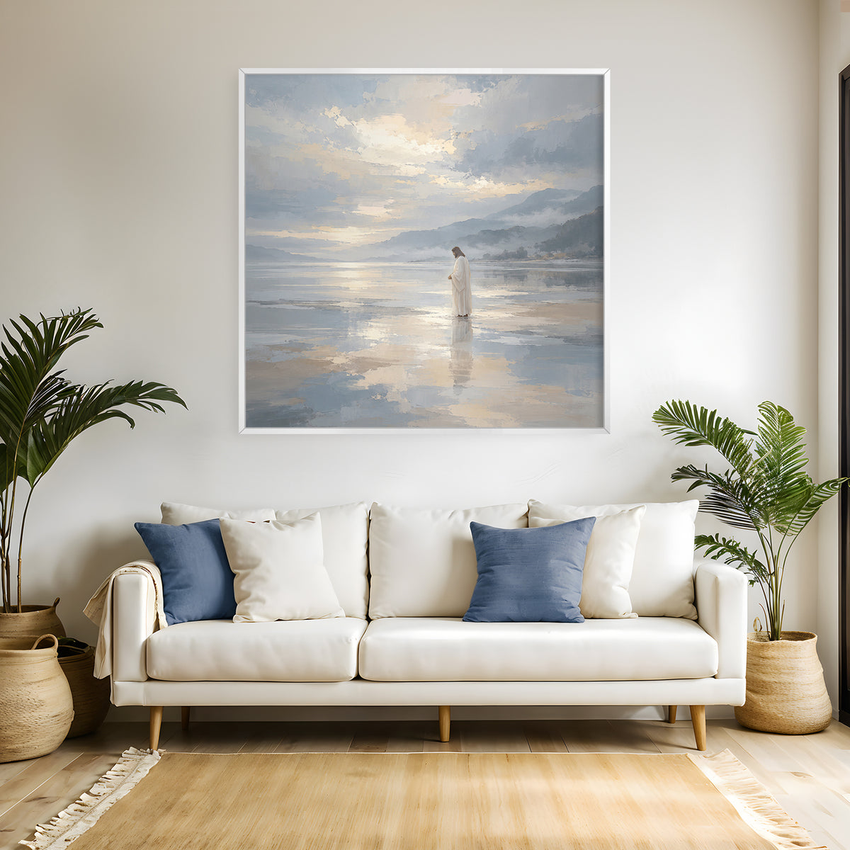 He Walks on Water Canvas