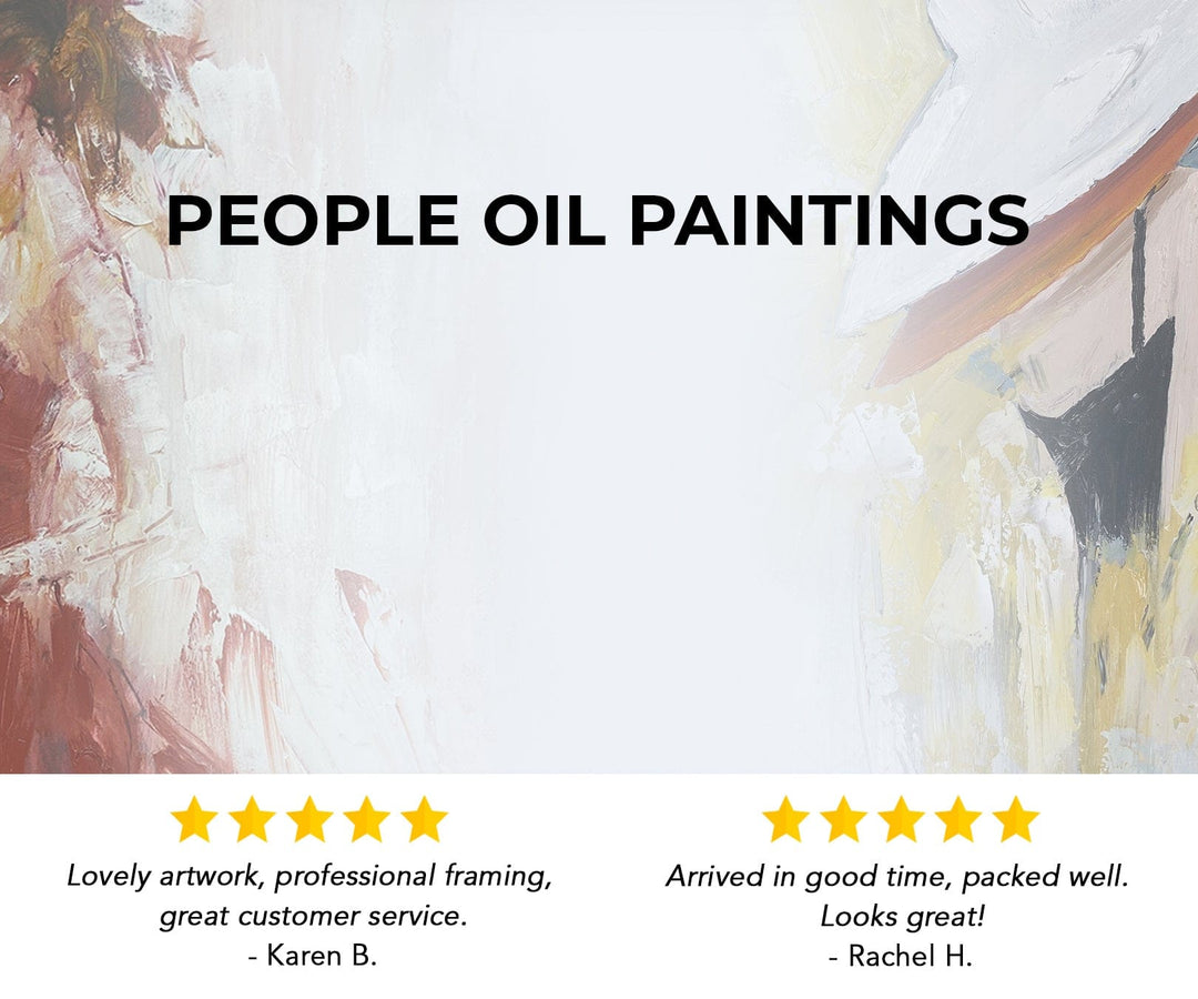 People Oil Paintings – ClockCanvas