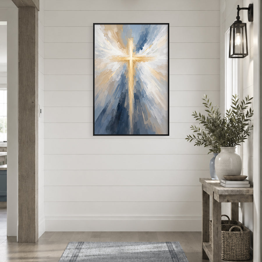 Radiant Cross Canvas
