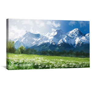 Snowcapped Serenity Canvas