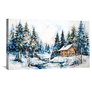 Snowy Escape Canvas