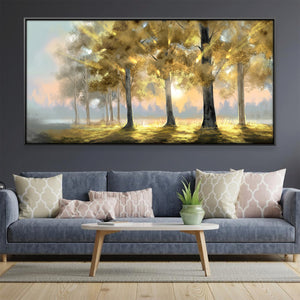 Soft Morning Forest Canvas