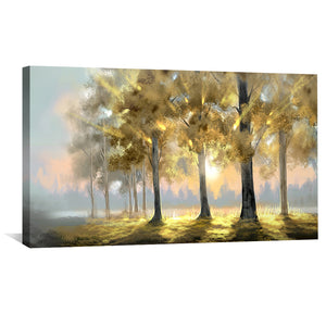 Soft Morning Forest Canvas