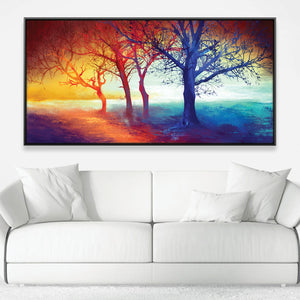 Spectrum of the Trees Canvas