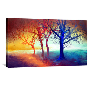 Spectrum of the Trees Canvas