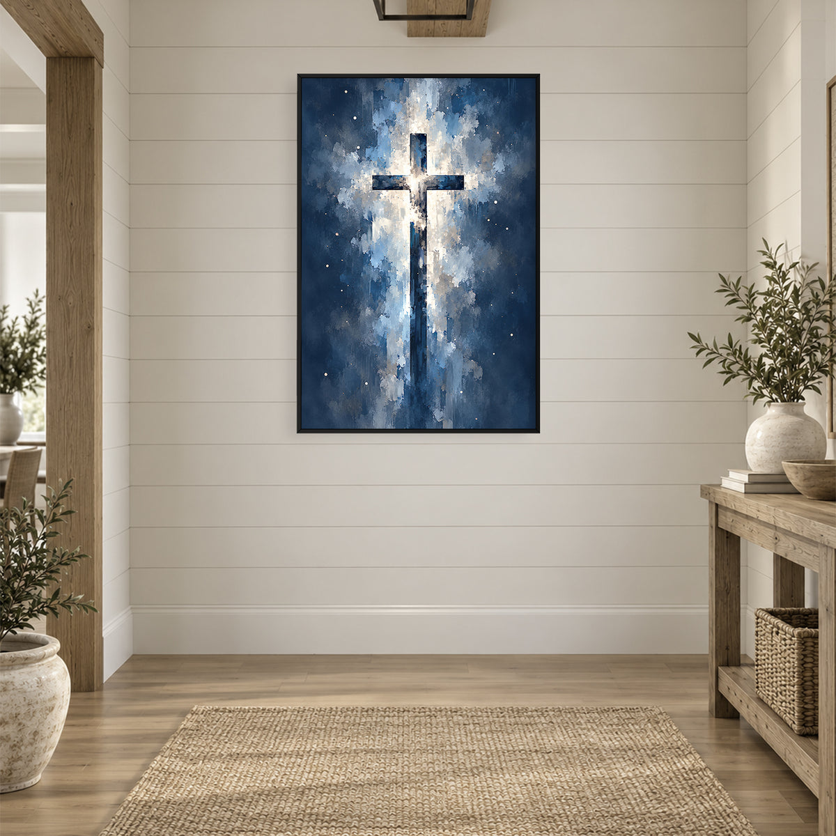 Starlight at the Cross Canvas