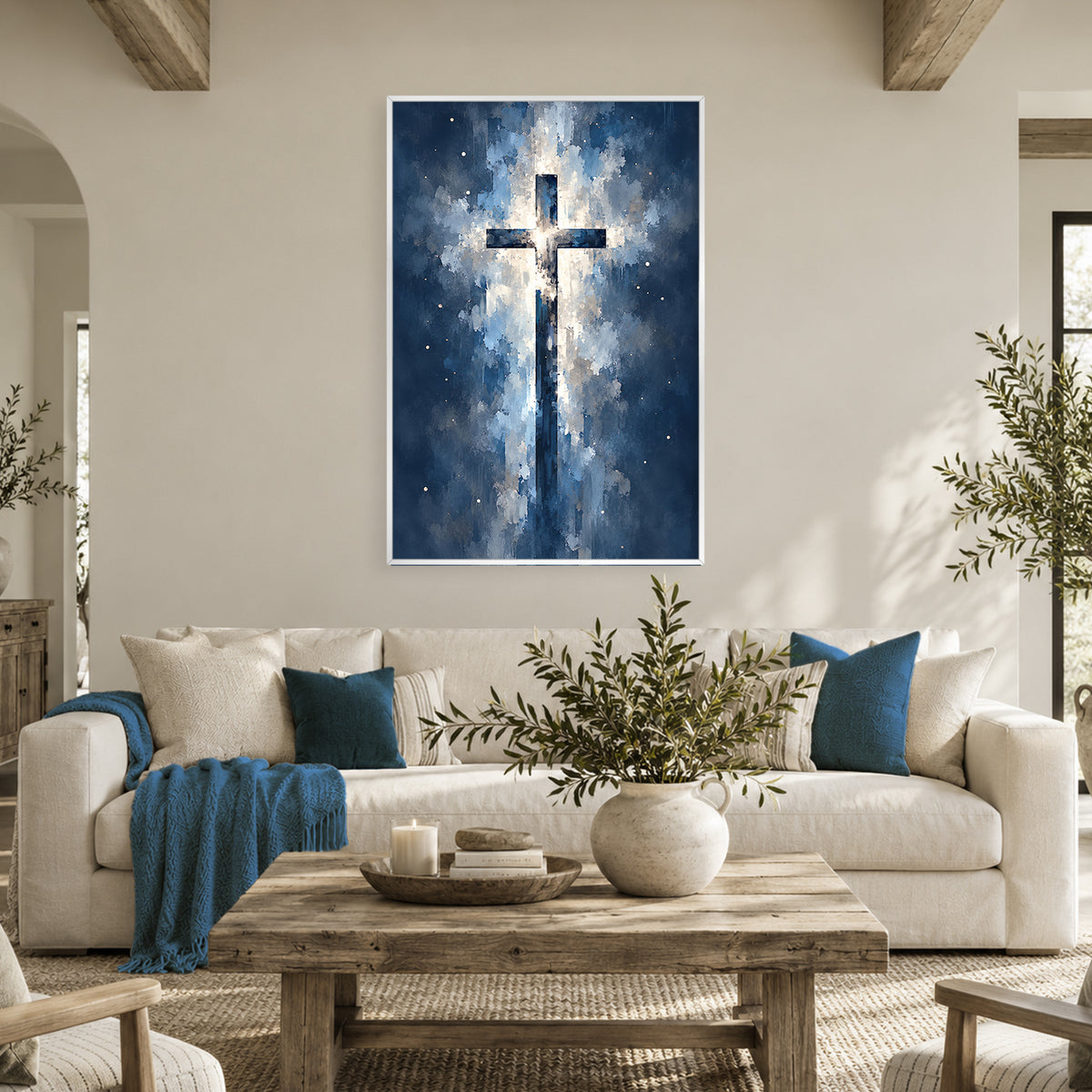 Starlight at the Cross Canvas