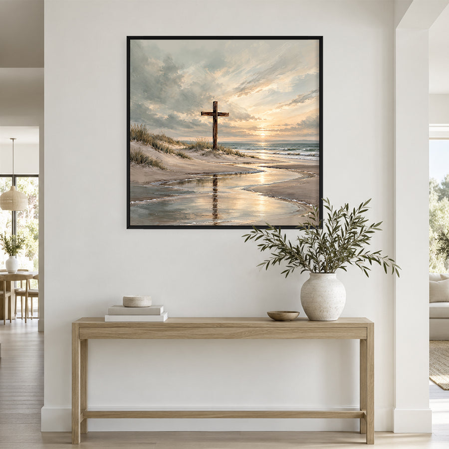 Sunset at the Cross Canvas