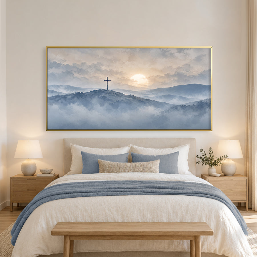 The Cross on the Distant Hill Canvas