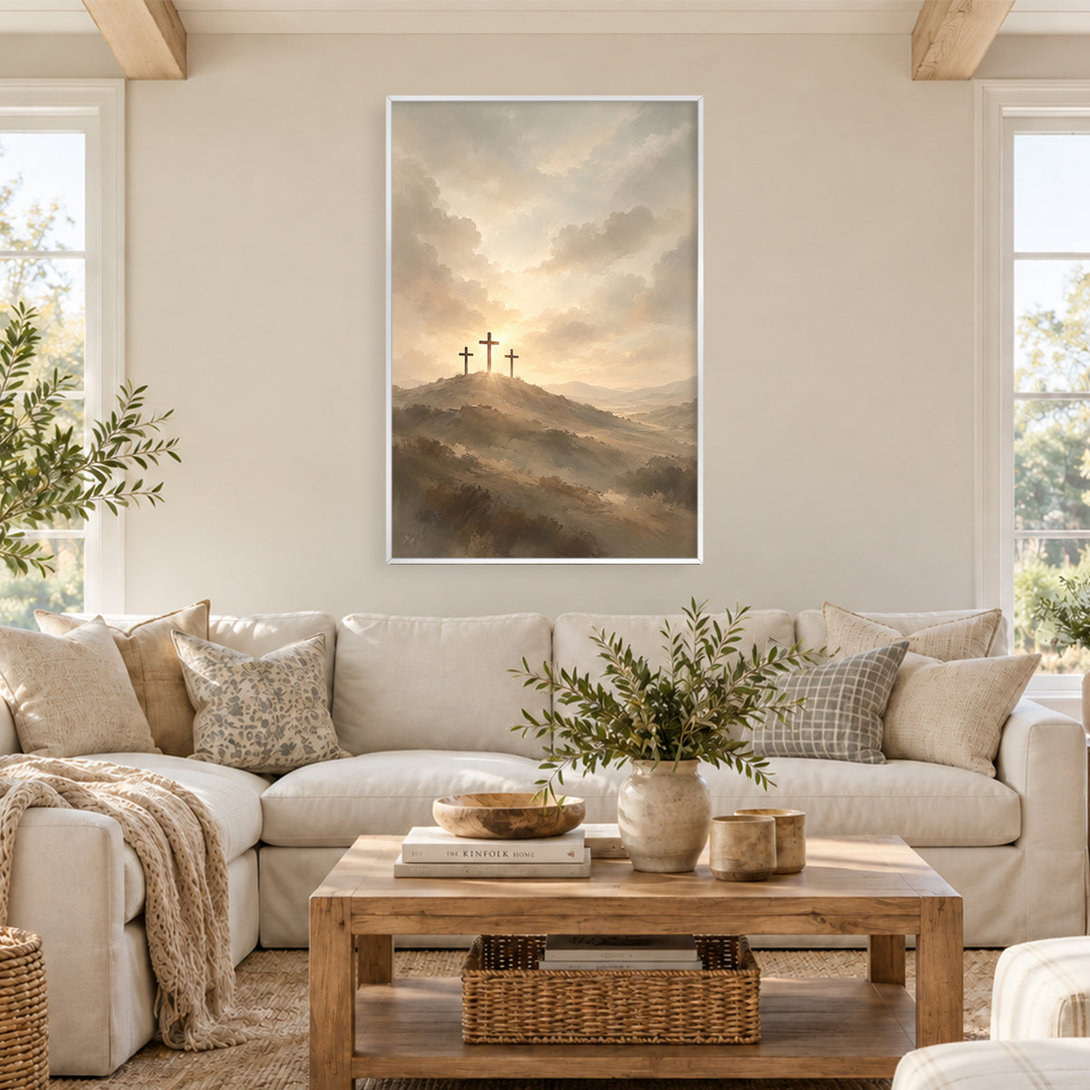 The Golden Calvary Canvas
