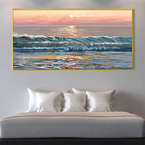 Waves of Sunset Canvas