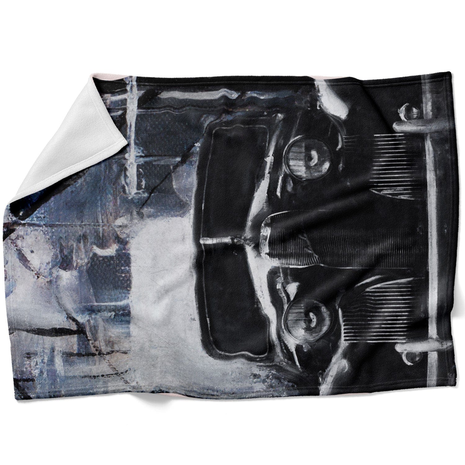 Abstract Auto Blanket Blanket 75 x 100cm Clock Canvas