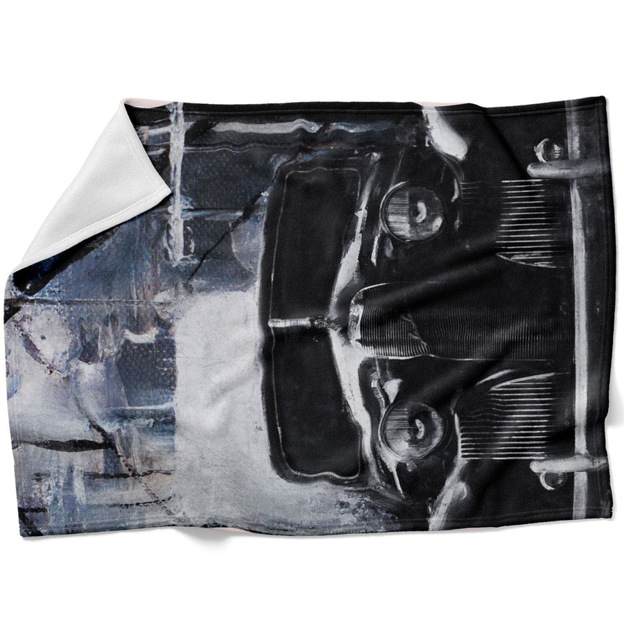 Abstract Auto Blanket Blanket 75 x 100cm Clock Canvas