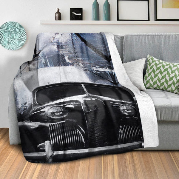 Abstract Auto Blanket Blanket Clock Canvas