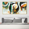 Abstract Botanica Canvas Art Clock Canvas