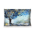 Abstract Cedar Cushion Cushion 13 x 19in Clock Canvas
