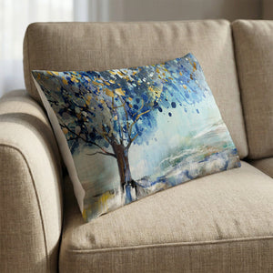 Abstract Cedar Cushion Cushion 13 x 19in Clock Canvas