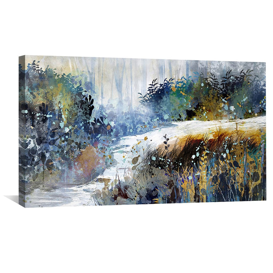 Abstract Currents Canvas Art Clock Canvas