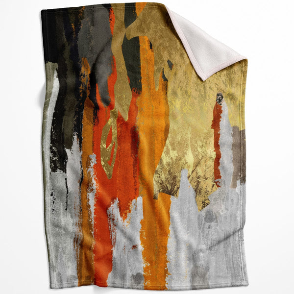 Abstract Curtain A Blanket Blanket 75 x 100cm Clock Canvas