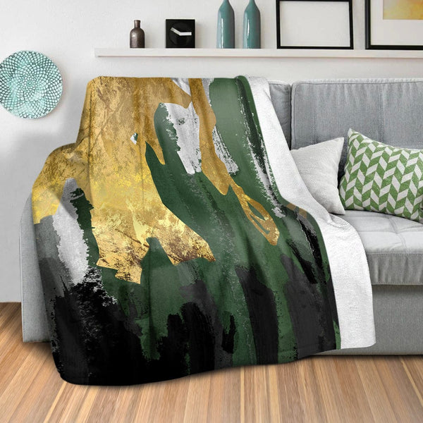 Abstract Curtain B Blanket Blanket Clock Canvas